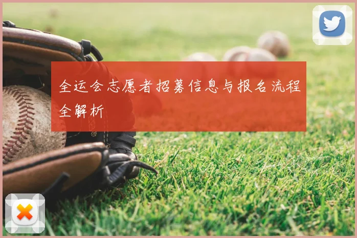 全运会志愿者招募信息与报名流程全解析